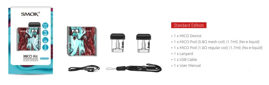 Smok - Mico Pod Kit (Black) Фото-4