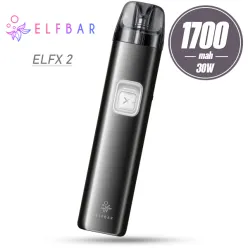 Pod система Elf Bar - ELFX 2 Refillable Pod Kit 1700mah (Matte Black)