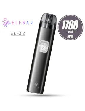 Pod система Elf Bar - ELFX 2 Refillable Pod Kit 1700mah (Matte Black)