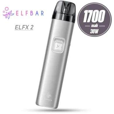 Pod система Elf Bar - ELFX 2 Refillable Pod Kit 1700mah (Titanum Silver) - фото 1