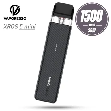 Pod система Vaporesso - XROS 5 Mini Pod Kit 1500mah (Carbon Black) - фото 1