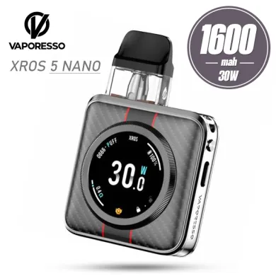 Pod система Vaporesso - XROS 5 Nano Pod Kit 1600mah (Black Satin) - фото 1