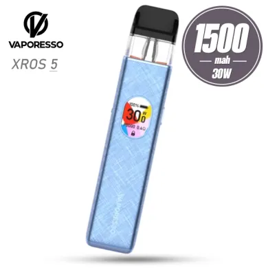 Pod система Vaporesso - XROS 5 Pod Kit 1500mah (Blue Silk) - фото 1