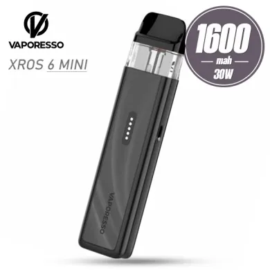 Pod система Vaporesso - XROS 6 Mini Pod Kit 1600mah (Black) - фото 1