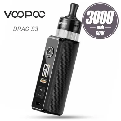 Под система VooPoo - Drag S3 Pod Kit 3000mah (Spray Black) - фото 1