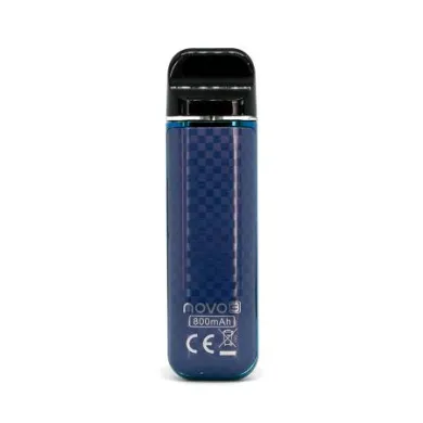 Pod система Smok - Novo 3 Pod Starter Kit 800mah (Blue Carbon Fiber) - фото 1
