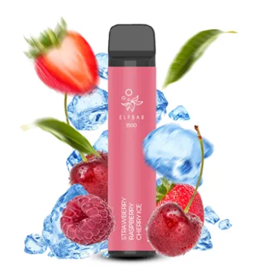 Одноразка Elf Bar - 1500 (Strawberry Raspberry Cherry Ice) 850mAh 50mg - фото 1