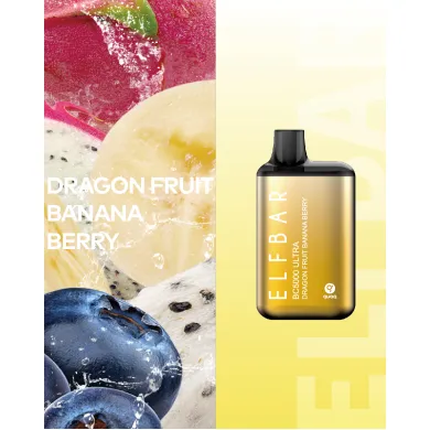 Одноразка Elf Bar - BC5000 Ultra (Dragon Fruit Banana Berry) ⟳⚡ 650mAh 50mg - фото 1