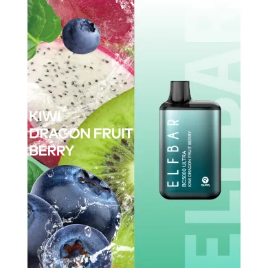 Одноразка Elf Bar - BC5000 Ultra (Kiwi Dragon Fruit Berry) ⟳⚡ 650mAh 50mg - фото 1