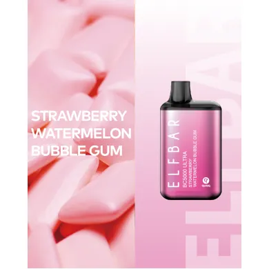 Одноразка Elf Bar - BC5000 Ultra (Strawberry Watermelon Bubble Gum) ⟳⚡ 650mAh 50mg - фото 1