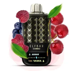 Одноразка Elf Bar - COMBO 20000 (Blueberry Sour Raspberry & Cherry) ⟳⚡700mAh 50mg