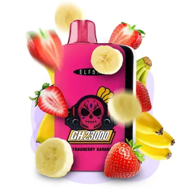 Одноразка Elf Bar - GH 23000 (Strawberry Banana) ⟳⚡850mAh - фото 1
