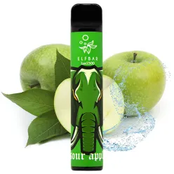 Одноразовый под Elf Bar - Lux 1500 (Sour Apple) 1500mAh 50mg