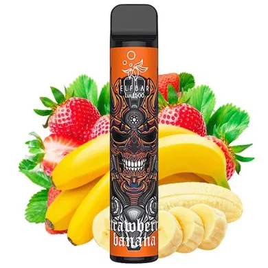 Одноразовый под Elf Bar - Lux 1500 (Strawberry Banana) 1500mAh 50mg - фото 1