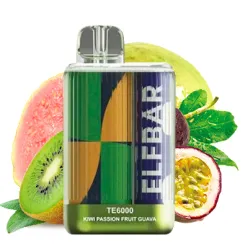 Одноразка Elf Bar - TE6000 (Kiwi Passion Fruit Guava) ⟳⚡ 550mAh 50mg