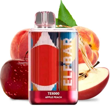 Одноразка Elf Bar - TE6000 (Apple Peach) ⟳⚡ 550mAh 50mg - фото 1