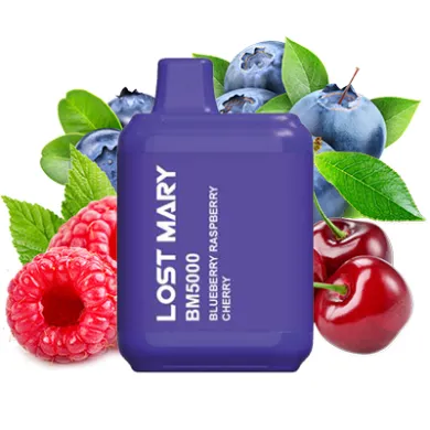 Одноразка Lost Mary - BM5000 (Blueberry Raspberry Cherry) ⟳⚡ 650mAh 50mg - фото 1