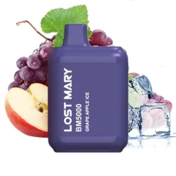 Одноразовый под Lost Mary - BM5000 (Grape Apple Ice) ⟳⚡ 650mAh 50mg