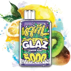 Одноразовый под Joyetech - VAAL Glaz 5000 (Lemon Kiwi) ⟳⚡ 650mAh 50mg