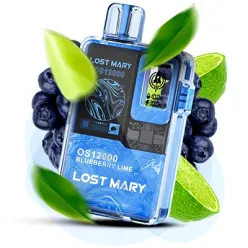 Одноразовый под Lost Mary - OS12000 (Blueberry Lime) ⟳⚡650mAh 50mg