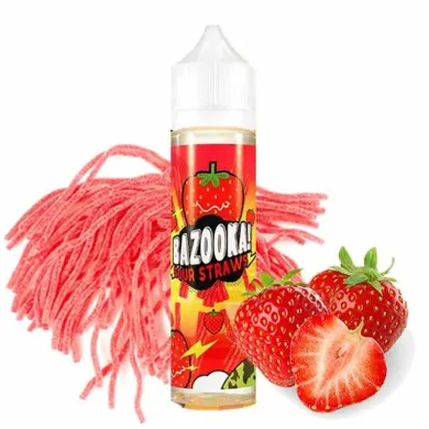 Жидкость для электронных сигарет Bazooka - Strawberry Sour Straws 60ml 3mg - фото 1