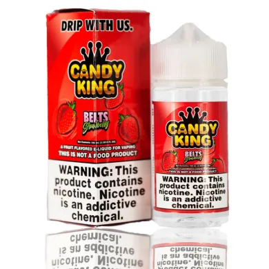 Жидкость для электронных сигарет Candy King - Strawberry Belts 3 mg 100 ml - фото 1