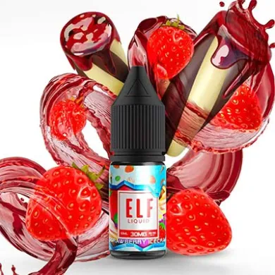 Жидкость для электронных сигарет Elf Liq Classic Salt - Strawberry Icecream 10ml 50mg - фото 1