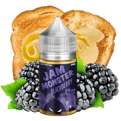 Рідина для електронних сигарет на основі сольового нікотину Jam Monster - Blackberry Salt 30ml 48mg - фото 1