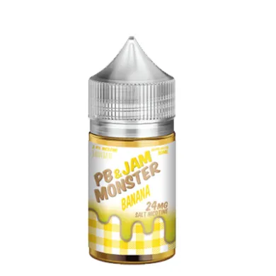 Жидкость для электронных сигарет на основе солевого никотина Jam Monster - PB Banana Salt =Limited Edition= 30ml 48mg - фото 1