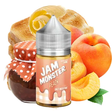 Жидкость для электронных сигарет на основе солевого никотина Jam Monster - Peach Salt 30ml 48mg - фото 1