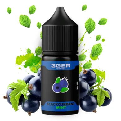 Жидкость 3Ger - Blackcurrant Mint 30ml 50mg - фото 1