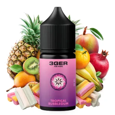 Жидкость 3Ger - Tropical Bubblegum 30ml 50mg - фото 1