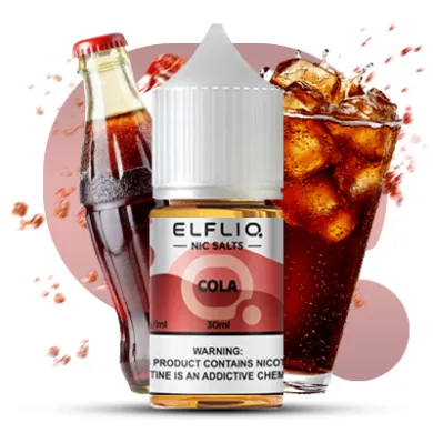 Жидкость ELFLIQ Nic Salts - Cola 30ml 50mg - фото 1