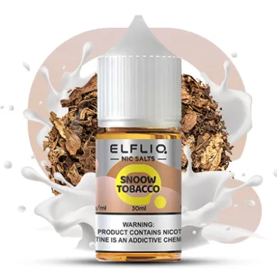 Жидкость ELFLIQ Nic Salts - Snoow Tobacco 30ml 50mg - фото 1