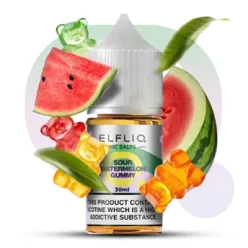 Жидкость ELFLIQ Nic Salts - Sour Watermelon Gummy 30ml 50mg