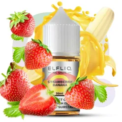 Жидкость ELFLIQ Nic Salts - Strawberry Banana 30ml 50mg