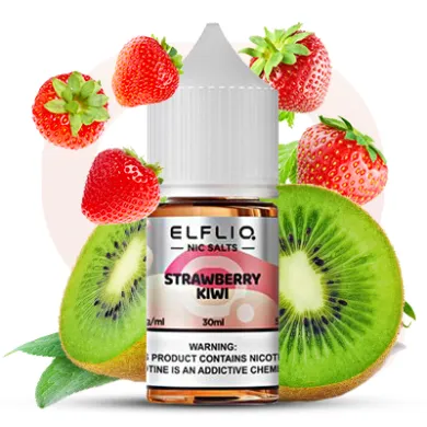 Жидкость ELFLIQ Nic Salts - Strawberry Kiwi 30ml 50mg - фото 1