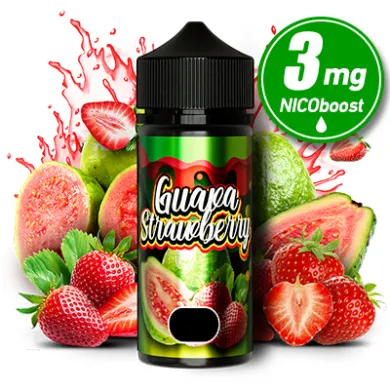 Жидкость Flamingo - Guava Strawberry 100ml 0mg + никобустер 3mg - фото 1