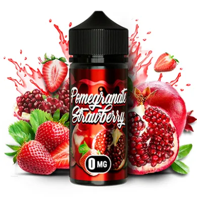 Рідина Flamingo - Pomegranate Strawberry 100ml 0mg - фото 1
