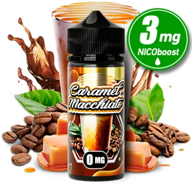 Жидкость Marvellous - Caramel Macchiato 100ml 0mg + никобустер 3mg - фото 1
