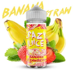 Рідина Crazy Juice - Banana Strawberry 120ml 3mg