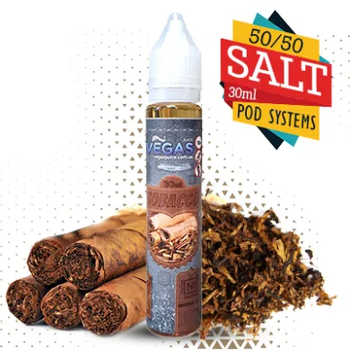 Рідина для електронних сигарет на основі сольового нікотину Vegas - Tobacco Salt 30ml 45mg - фото 1