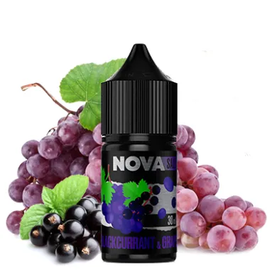 Жижа для вейпа NOVA - Blackcurrant Grape Salt 30ml 65mg - фото 1