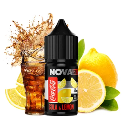 Жижа для вейпа NOVA - Cola Lemon Salt 30ml 50mg - фото 1