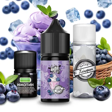 Набір для самозамісу Hype - Blueberry Ice Cream 30ml 50mg - фото 1
