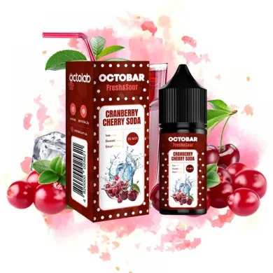 Набор для самозамеса Octobar - {Fresh & Sour} Cranberry Cherry Soda 30ml 50mg - фото 1