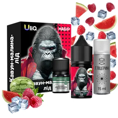 Набор для самозамеса Uliq - Арбуз Малина Лед 30ml 50mg - фото 1