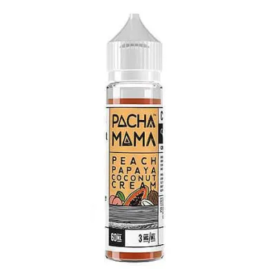 Жидкость для электронных сигарет PachaMama - Peach Papaya Coconut Cream 3 mg 60 ml - фото 1