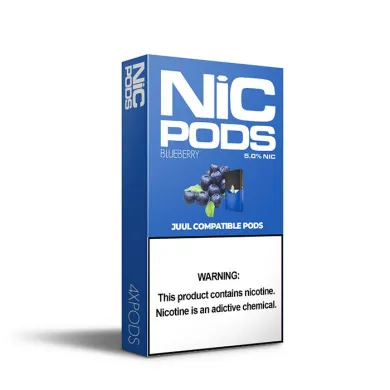Випаровувач одноразовий Nic-Pods Cartridge Blueberry 50 мг 0.7 мл (4 шт) - фото 1