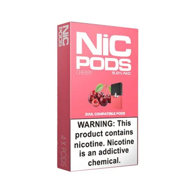 Випаровувач одноразовий Nic-Pods Cartridge Cherry 50 мг 0.7 мл (4 шт)) - фото 1